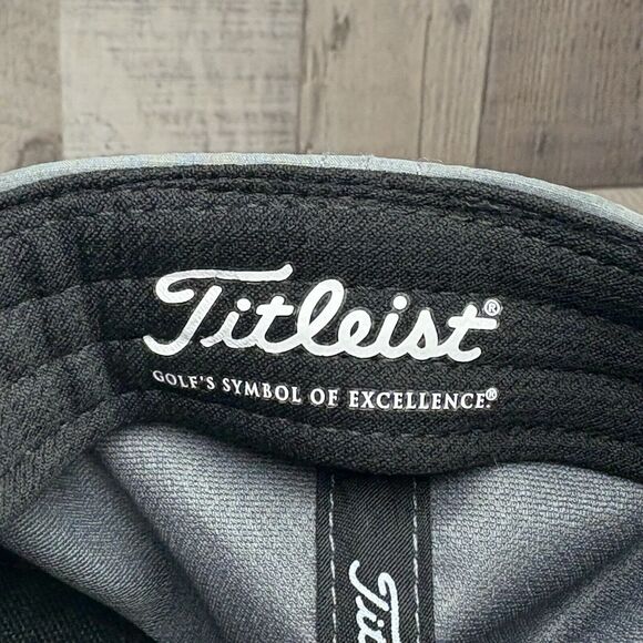 Titleist Tour Rope Pro V1 Men's Flat Bill Hat Snapback Adjustable One Size Gray - Picture 9 of 9